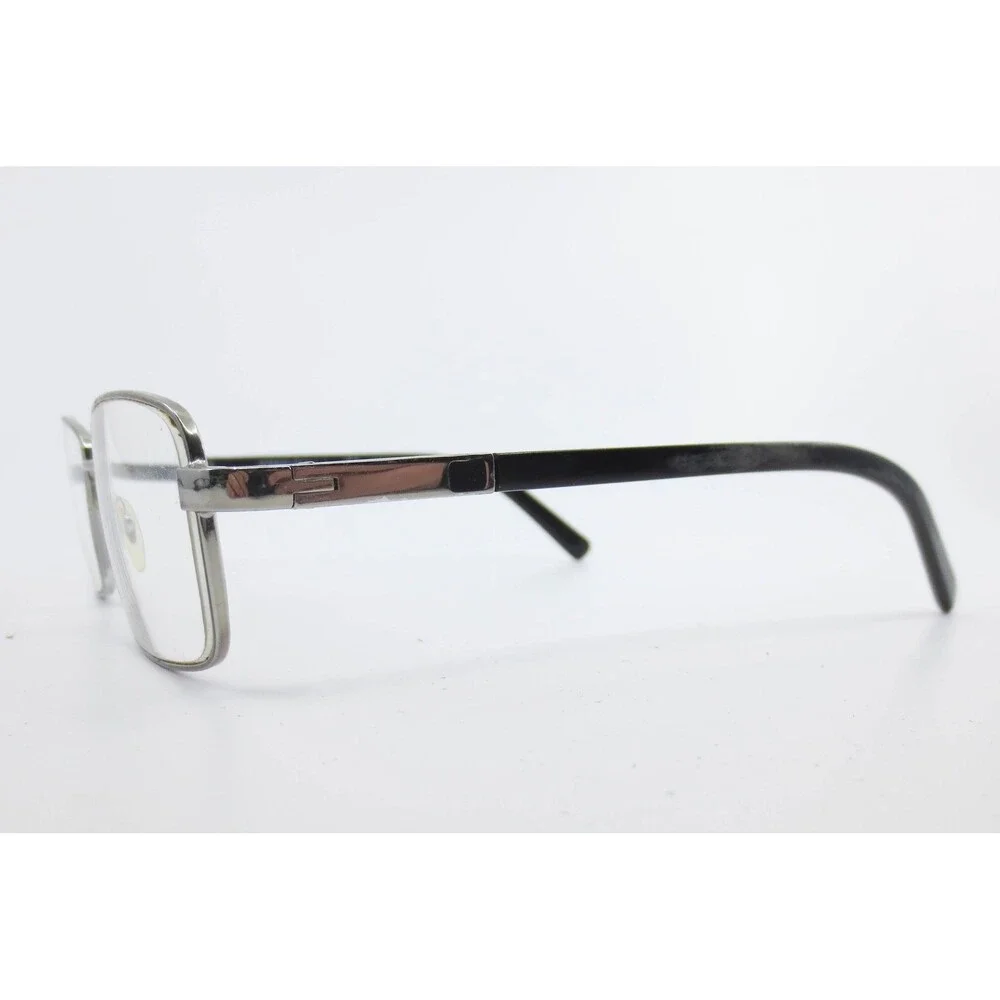 Sferoflex 2206 268 Gunmetal Silver Rectangular Metal Eyeglass Frames 55-19-140